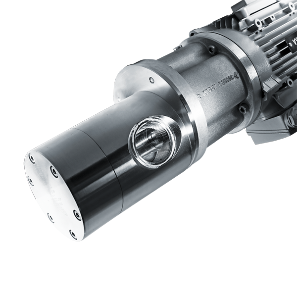 Produktfotografie einer qualitativ hochwertigen Edelstahl-Pumpe der Scherzinger Pumpen GmbH.