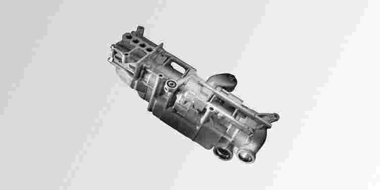 Detailaufnahme einer Trockenstumpfpumpe vom Pumpen Hersteller Scherzinger.