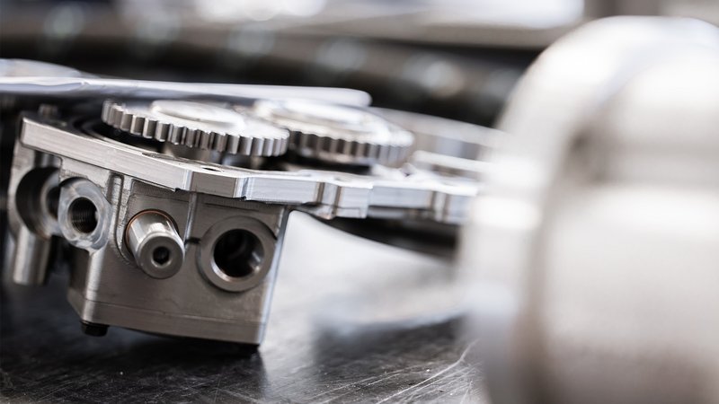 Bild der Anwendung Getriebeschmierung, bei der Flügelzellenpumpen zum Einsatz kommen.