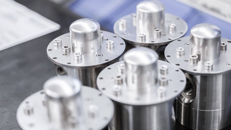 Zahnradpumpen Fotografie von Zahnradpumpen der Firma Scherzinger aus Furtwangen.