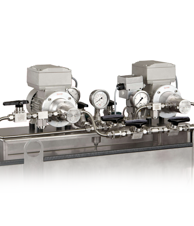 Bild einer Methanolpumpe Dosierstation der Firma Scherzinger aus dem Schwarzwald.