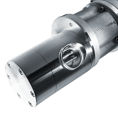 Produktfotografie einer qualitativ hochwertigen Edelstahl-Pumpe der Scherzinger Pumpen GmbH.